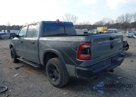 2023 Ram 1500 Rebel 4X4 5'7 Box z USA, uszkodzony, nr VIN 1C6SRFLT3PN677569